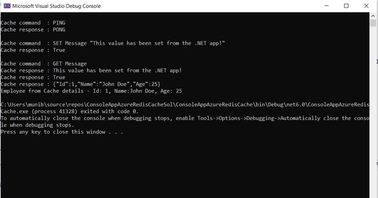 Using Azure Cache for Redis